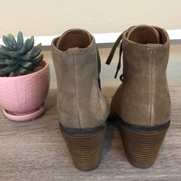 Ann Taylor Loft Lace Up Leather Ankle Booties - Picture 4 of 8